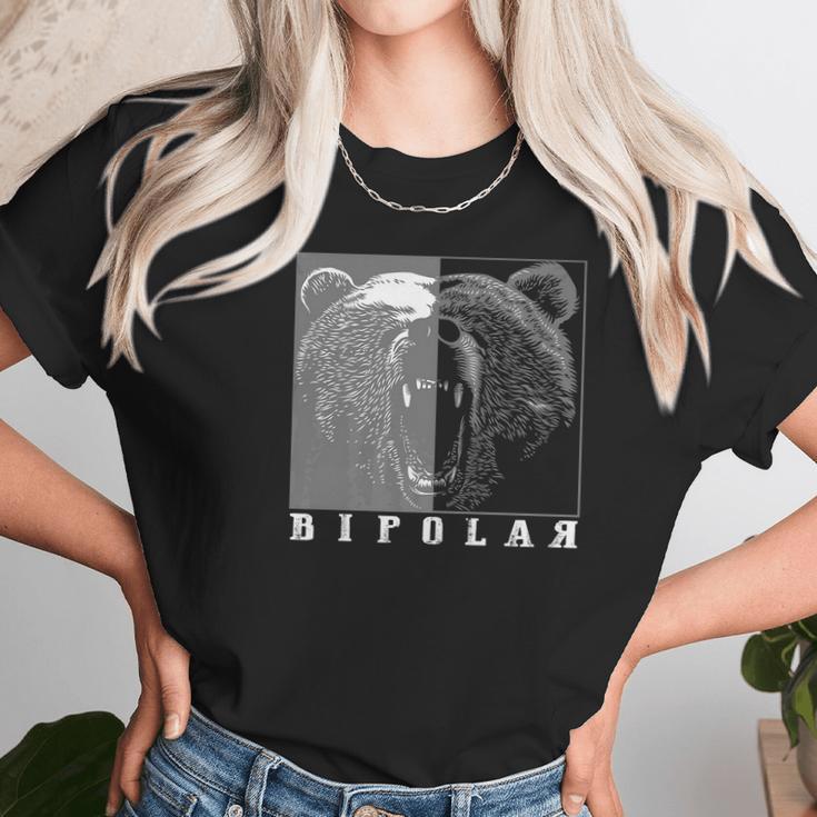 Bipolar Cute Mental Disorder Polar Bear Tee Gift Unisex T-Shirt Gifts for Her