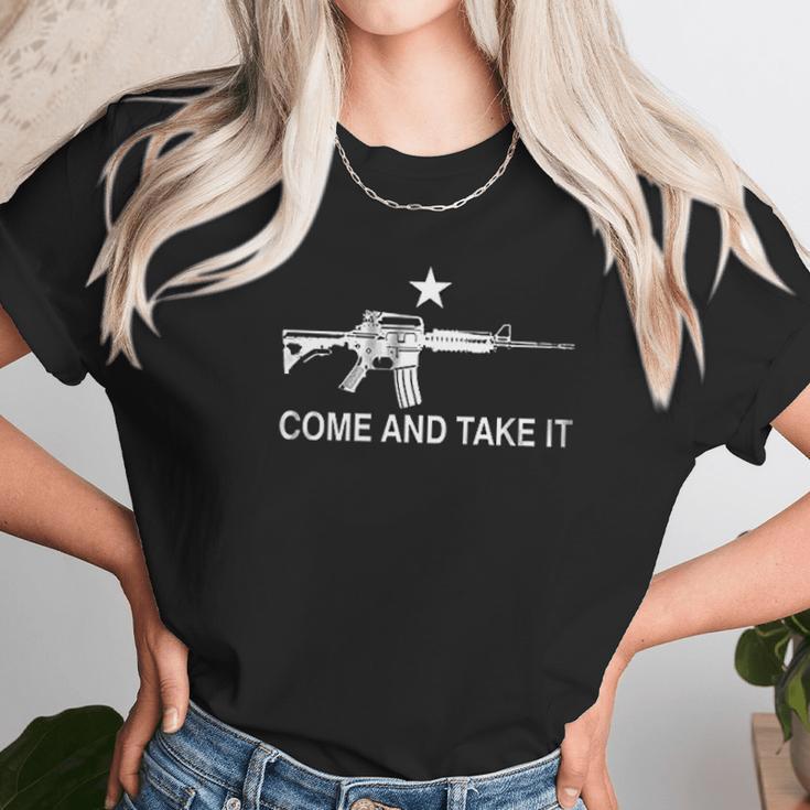 Black Ar 15 Come And Take It Unisex T-Shirt Gifts for Her