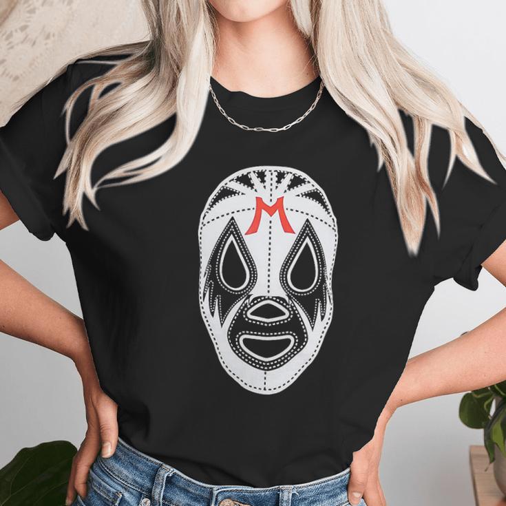 Black Mil Mascaras Lucha Libre Wrestling Gear Unisex T-Shirt Gifts for Her