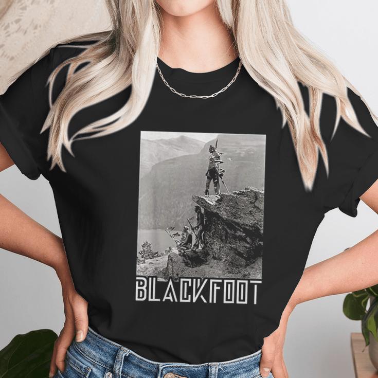 Blackfoot Native American Indians At Glacier National Park Unisex T-Shirt Gifts for Her