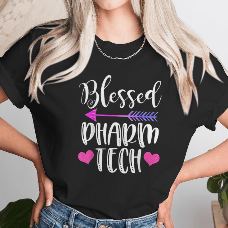 Blessed Pharm Tech Cute Pharmacy Technician Gift Unisex T-Shirt Gifts for Her