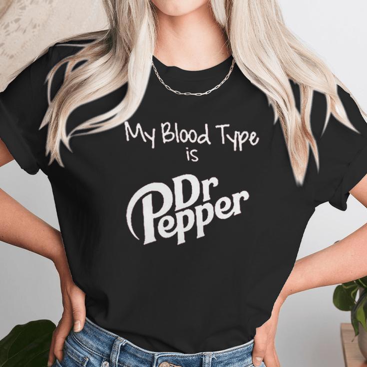 My Blood Type Is Dr Pepper Unisex T-Shirt Gifts for Her