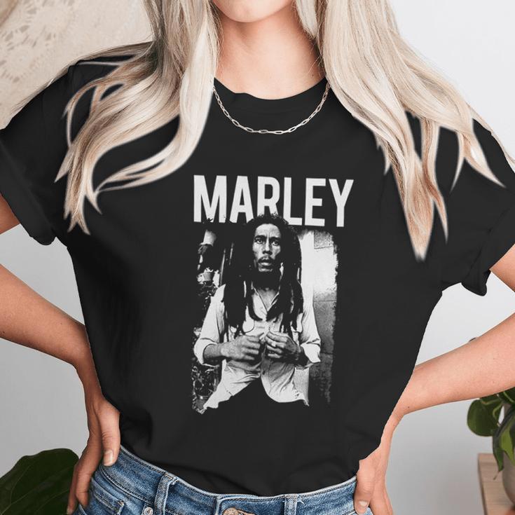 Bob Marley Black And White Photo Unisex T-Shirt Gifts for Her