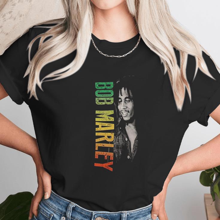 Bob Marley Marley Smile Gardient Unisex T-Shirt Gifts for Her