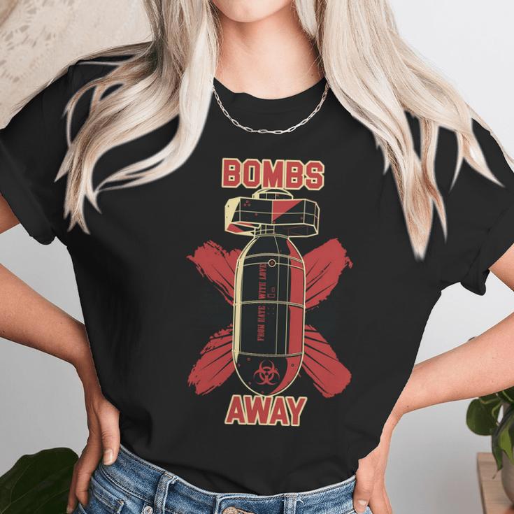 Bombs Away Trash Polka Unisex T-Shirt Gifts for Her