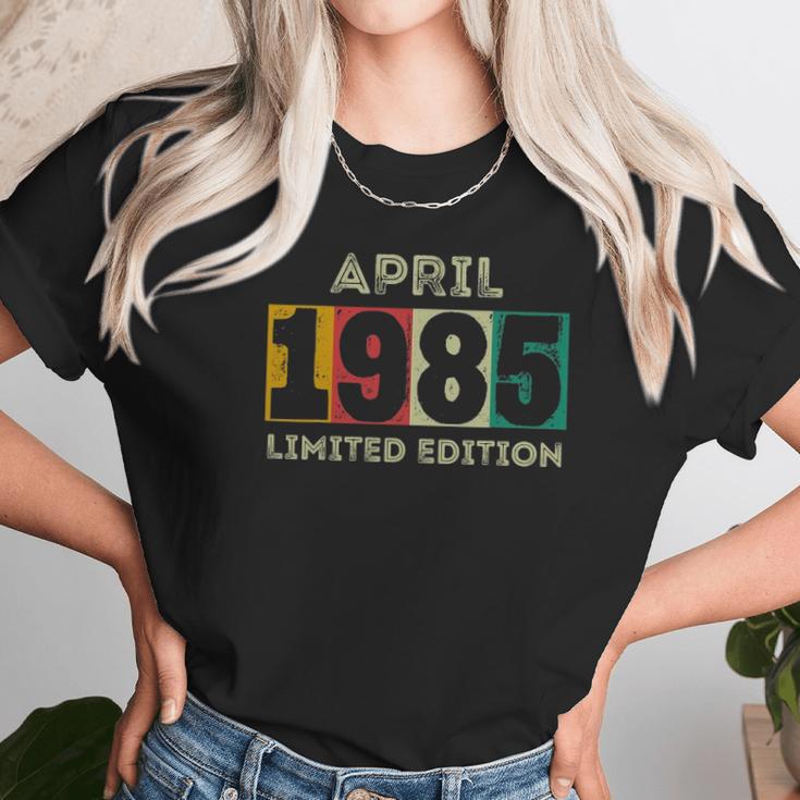 Born In April 1985 36Th Birthday Gift 36 Years Old Unisex T-Shirt Gifts for Her