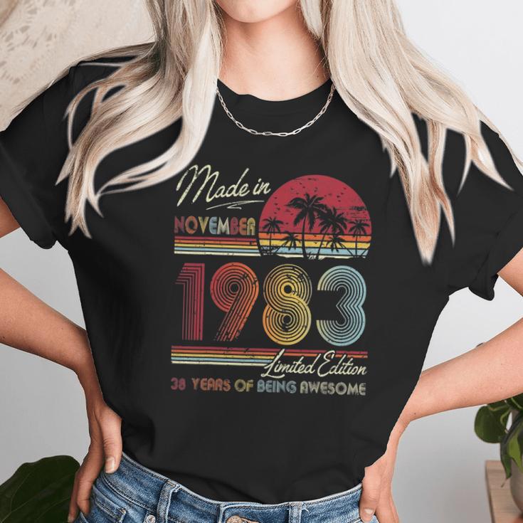 Born November 1983 Birthday Gift Made In 1983 38 Years Old Unisex T-Shirt Gifts for Her