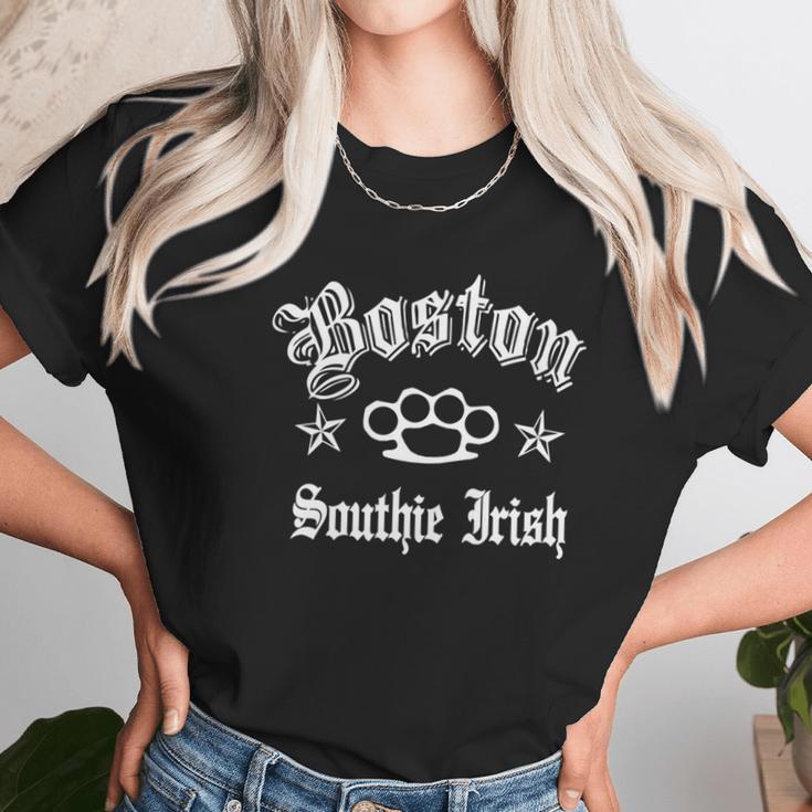 Boston 617 Southie Irish T-Shirt Unisex T-Shirt Gifts for Her