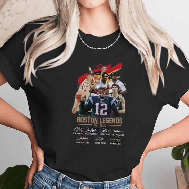 Boston Legends Est 1630 Signatures Shirt Unisex T-Shirt Gifts for Her