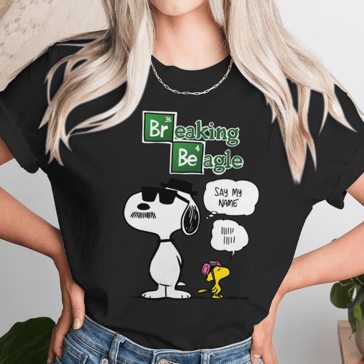 Breaking Beagle Unisex T-Shirt Gifts for Her