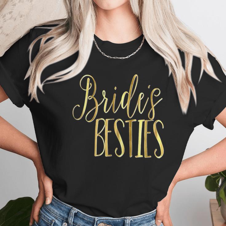 Bridesmaid Brides Besties Wedding Bachelorette Unisex T-Shirt Gifts for Her