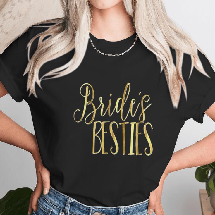 Bridesmaid Brides Besties Wedding Unisex T-Shirt Gifts for Her