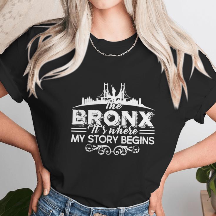 The Bronx Where My Story Begins Shirt - Mens T-Shirt Unisex T-Shirt Gifts for Her