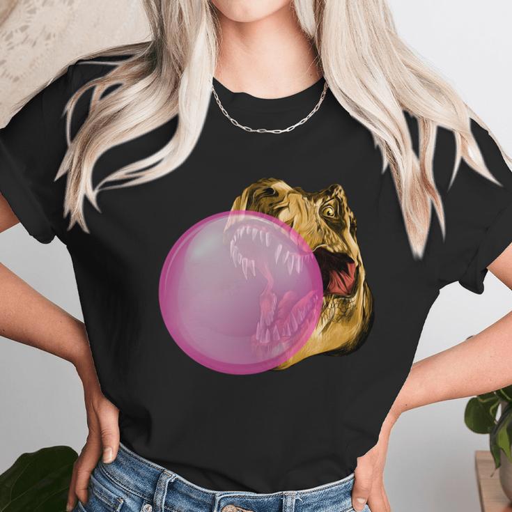 Bubble Gum T-Rex Unisex T-Shirt Gifts for Her