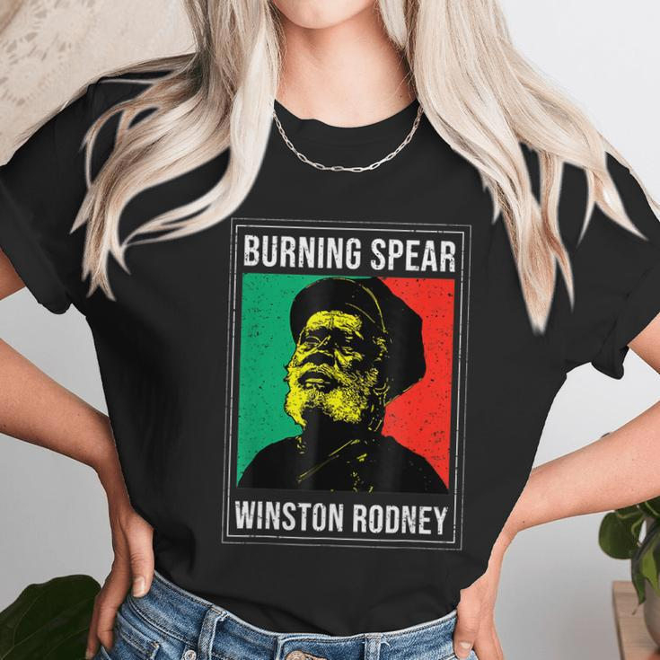 Burnings Spear Green And Red Unisex T-Shirt Gifts for Her