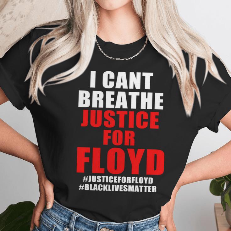 I Cant Breathe Justice For Floyd Unisex T-Shirt Gifts for Her