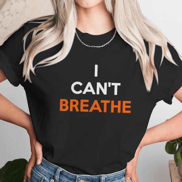 I Cant Breathe Orange Unisex T-Shirt Gifts for Her