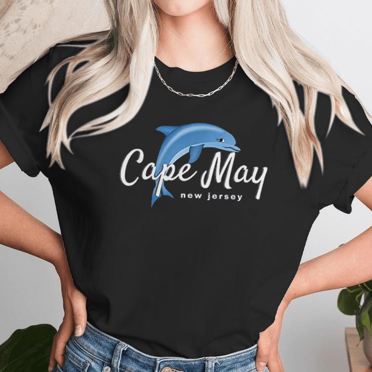 Cape May Dolphin Beach Unisex T-Shirt Gifts for Her