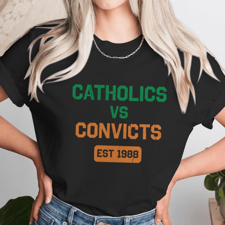 Catholics Vs Convicts 1988 Unisex T-Shirt Gifts for Her