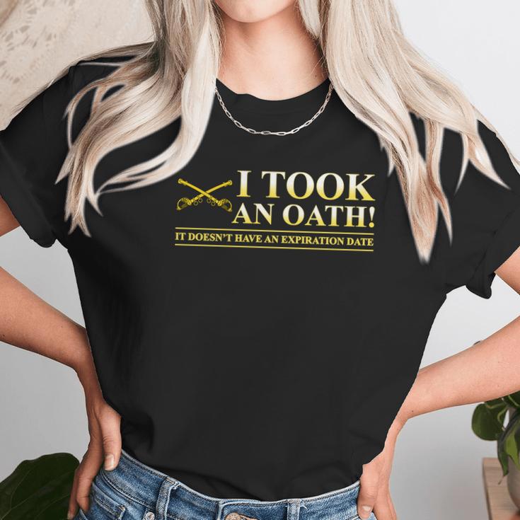 Cavalry Us Army I Took An Oath It Do Not Have An Expiration Date Unisex T-Shirt Gifts for Her