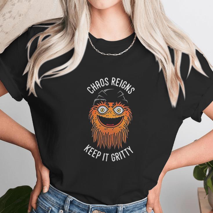 Chaos Gritty Reigns Keep It Gritty Mascot Unisex T-Shirt Gifts for Her