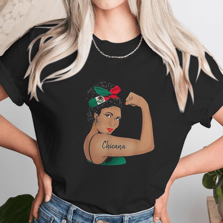 Chicana Girl Unbreakable Rosie The Riveter Unisex T-Shirt Gifts for Her