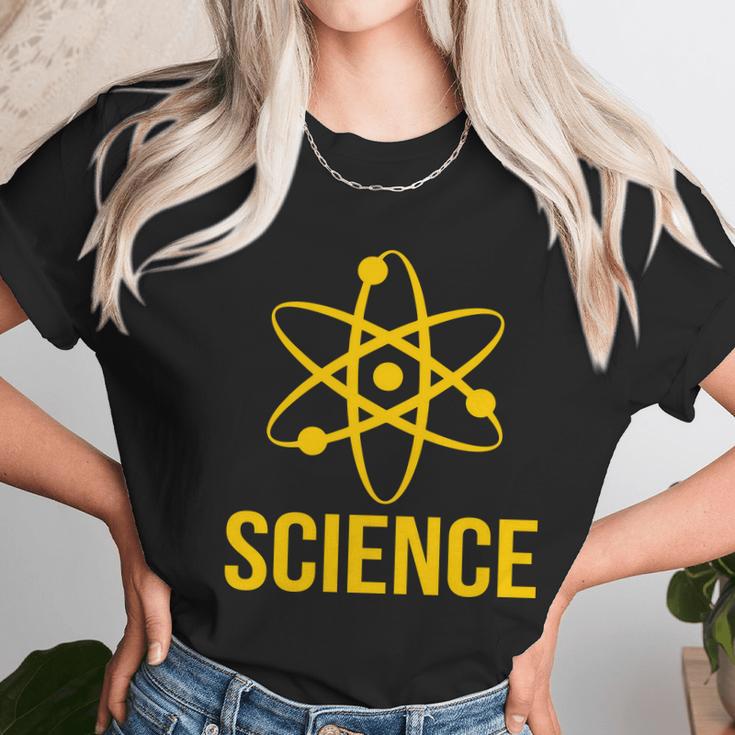 Classic Science Atom Logo Unisex T-Shirt Gifts for Her