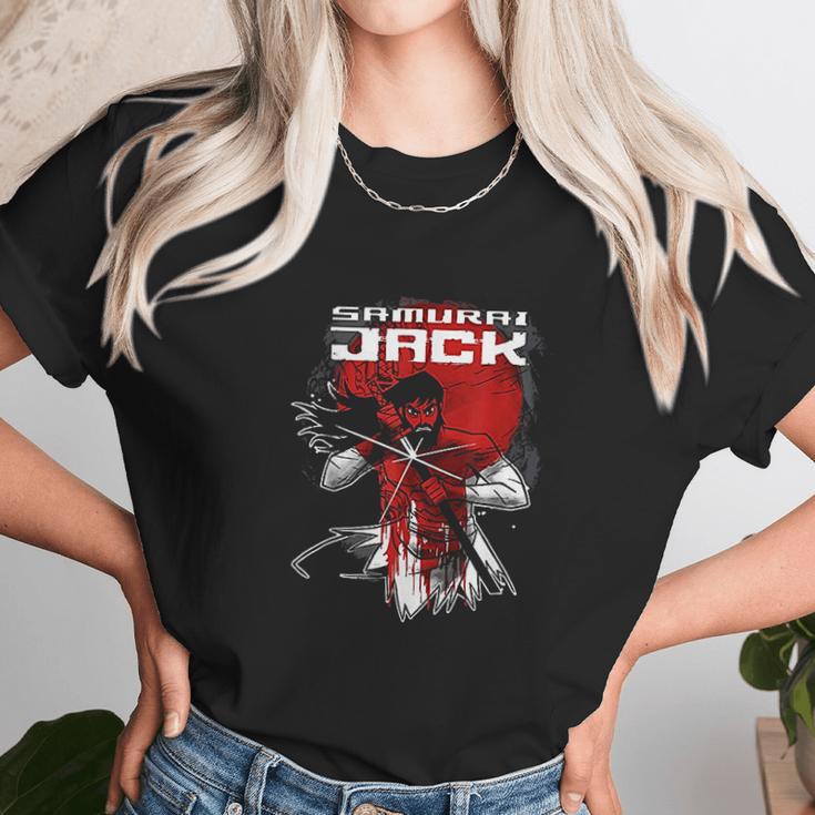 Cn Samurai Jack Red Sun Portrait Unisex T-Shirt Gifts for Her