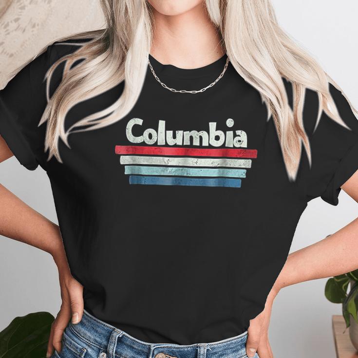 Columbia Retro Design Unisex T-Shirt Gifts for Her