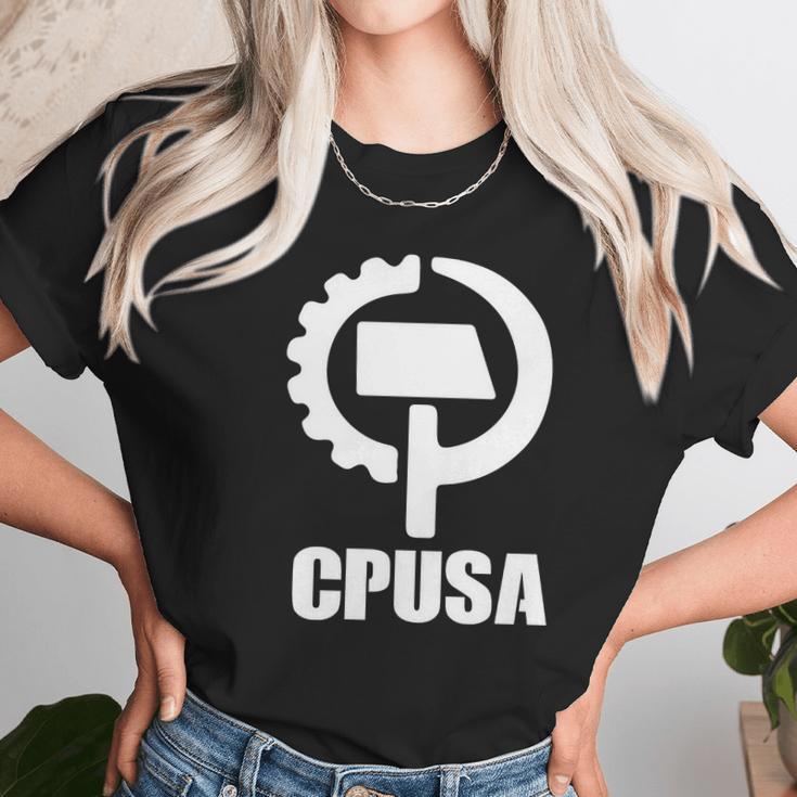 Communist Party Cpusa With Logo Unisex T-Shirt Gifts for Her