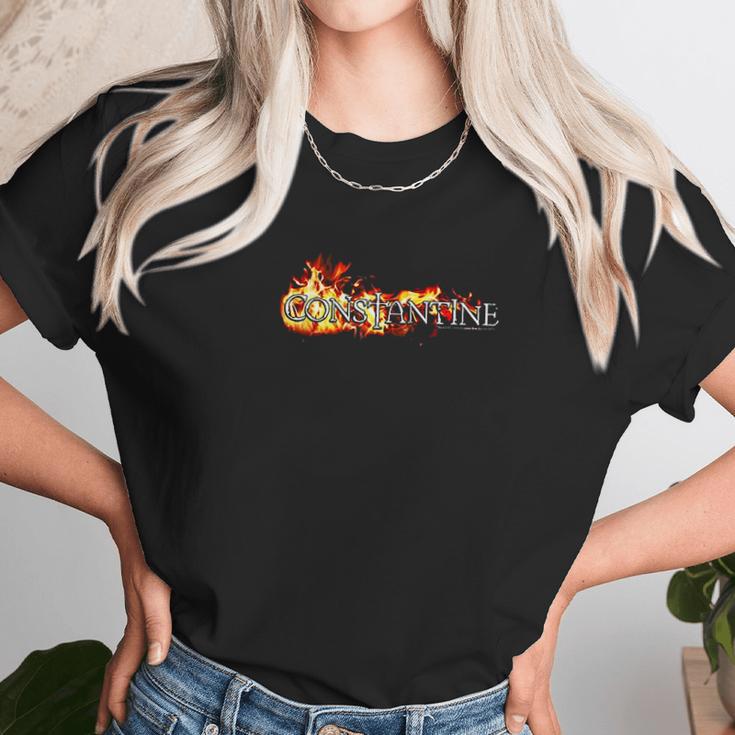 Constantine In Flames Unisex T-Shirt Gifts for Her