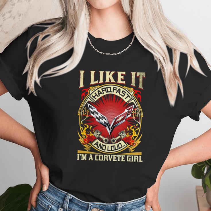 I Like It Corvette Girl Unisex T-Shirt Gifts for Her