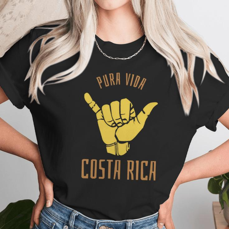 Costa Rica Pura Vida Shaka Surf Unisex T-Shirt Gifts for Her