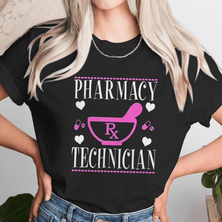 Cute Pharmacy Pharm Tech Technician Pill Mortar And Pestle Unisex T-Shirt Gifts for Her