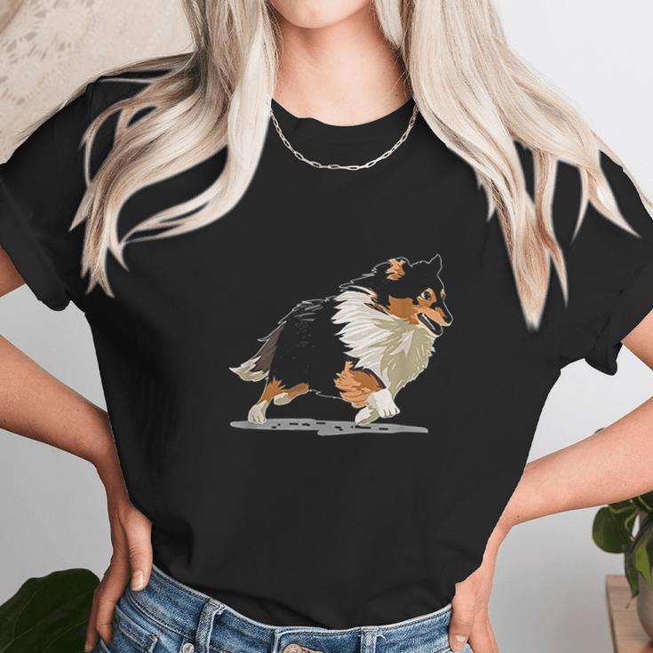 Cute Sheltie Shetland Sheepdog Unisex T-Shirt Gifts for Her