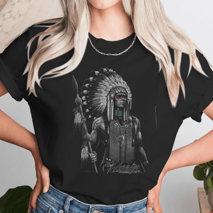 David Gonzales Mens Native American Indian Warrior Unisex T-Shirt Gifts for Her