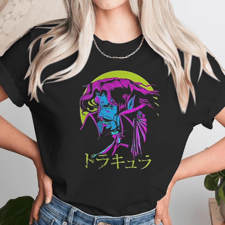 Dcvztea Dracula Japanese Unisex T-Shirt Gifts for Her