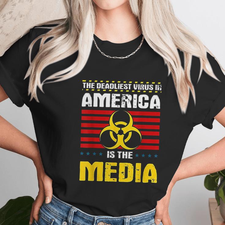 Deadliest In America Is The Media Toxic Fake News Unisex T-Shirt Gifts for Her