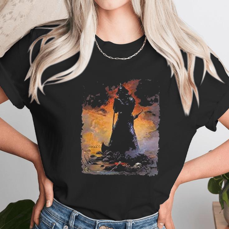 Death Dealer Three By Frank Frazetta Art Unisex T-Shirt Gifts for Her