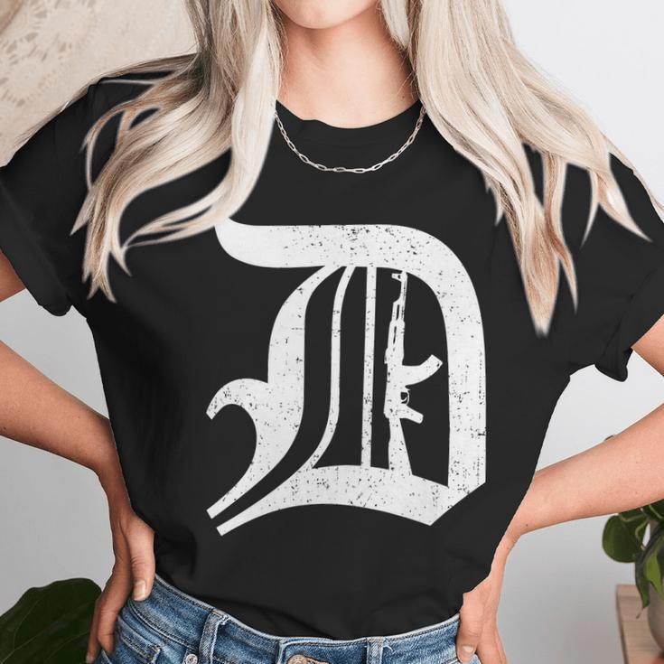 Defend Detroit Gun Ak47 Unisex T-Shirt Gifts for Her