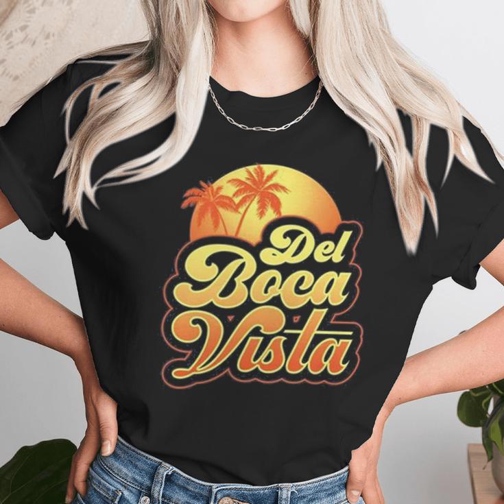 Del Boca Vista Sunset Retro Unisex T-Shirt Gifts for Her