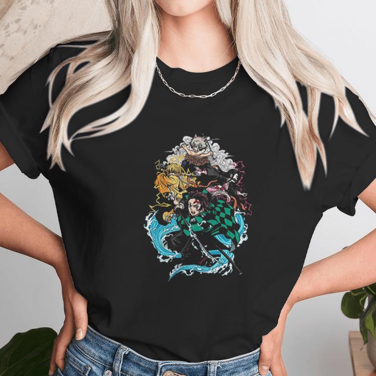 Demon Slayer Cartoon Unisex T-Shirt Gifts for Her