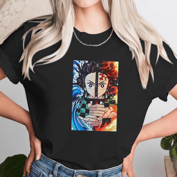 Demon Slayer Fire Water Power Unisex T-Shirt Gifts for Her