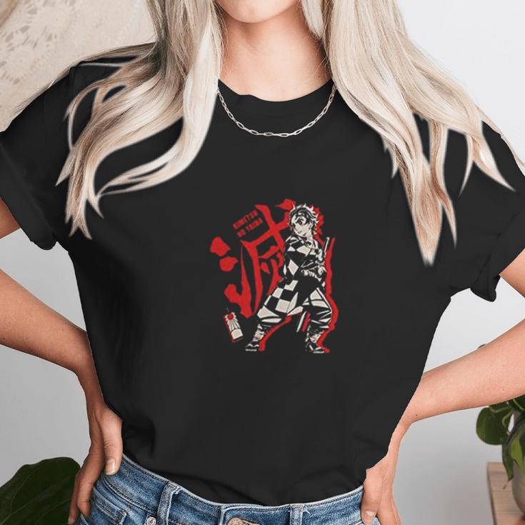 Demon Slayer Graphic Red Unisex T-Shirt Gifts for Her