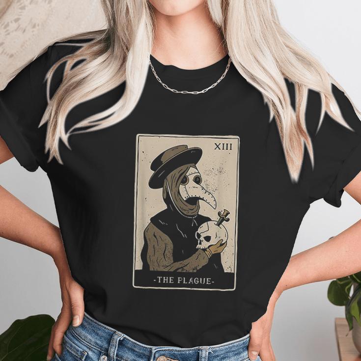 Design Show A Tarot Card With A Plague Doctor Unisex T-Shirt Gifts for Her