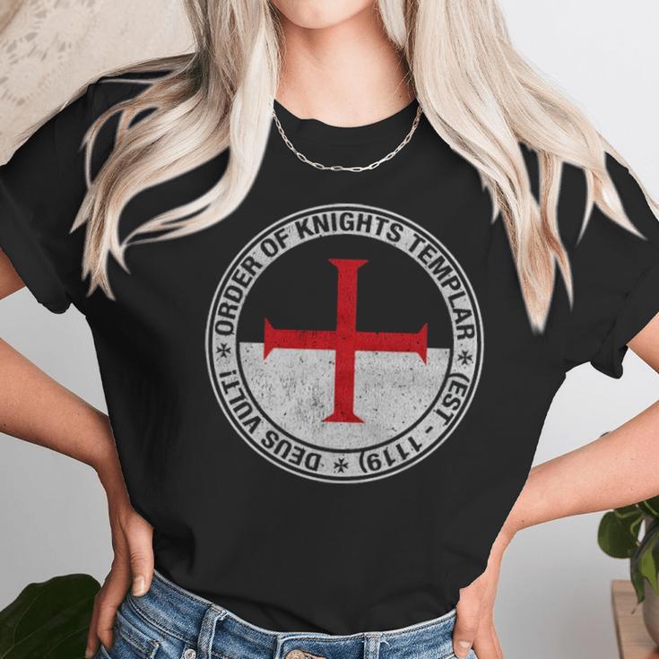 Deus Vult - Templar Unisex T-Shirt Gifts for Her