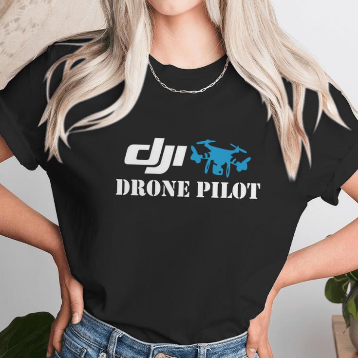 Dji Drone Pilot Logo Unisex T-Shirt Gifts for Her