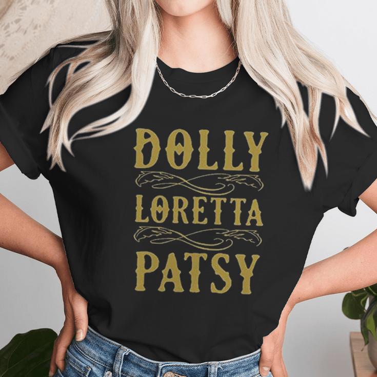 Dolly Loretta Patsy Female Singers Country Unisex T-Shirt Gifts for Her