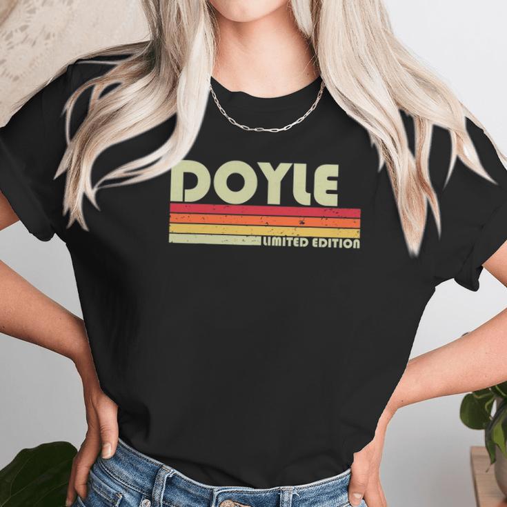 Doyle Surname Funny Retro Vintage 80S 90S Birthday Reunion Unisex T-Shirt Gifts for Her