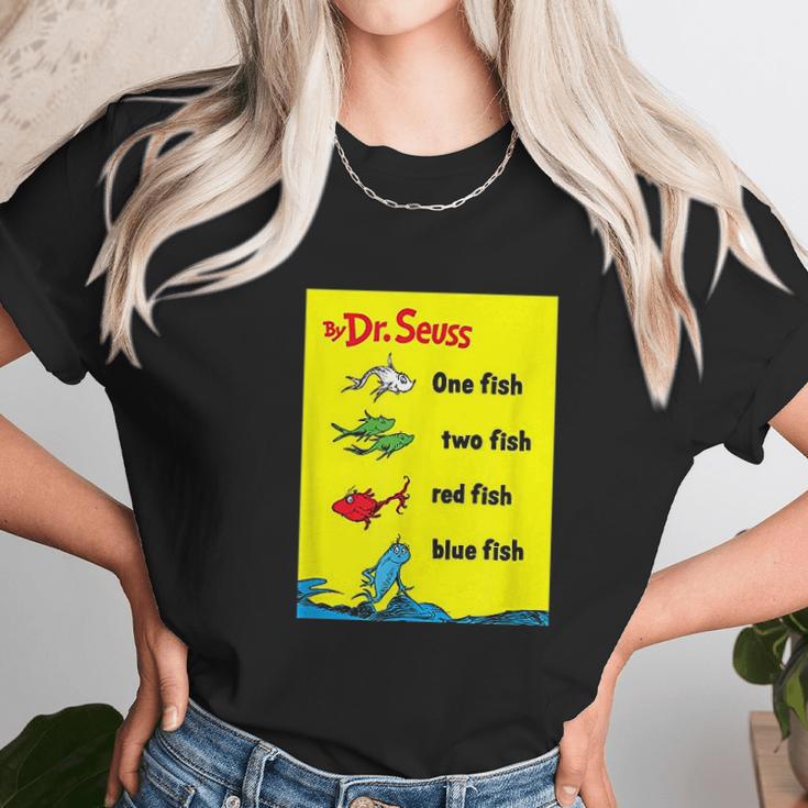 Dr Seuss One Fish Two Fish Book Cover Unisex T-Shirt Gifts for Her